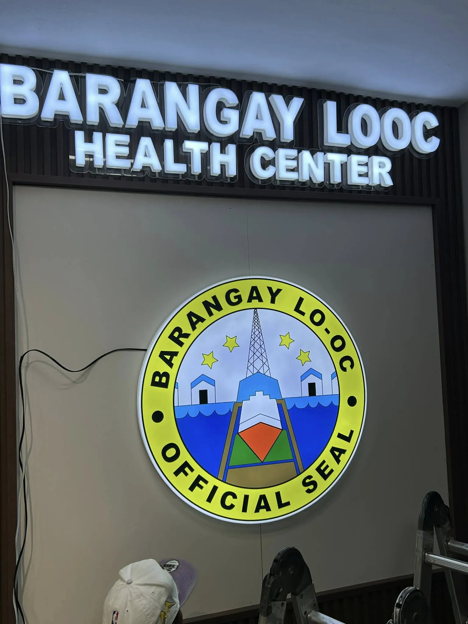 Barangay Looc acrylic signage project in Cebu