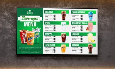 Cafe menu board Cebu