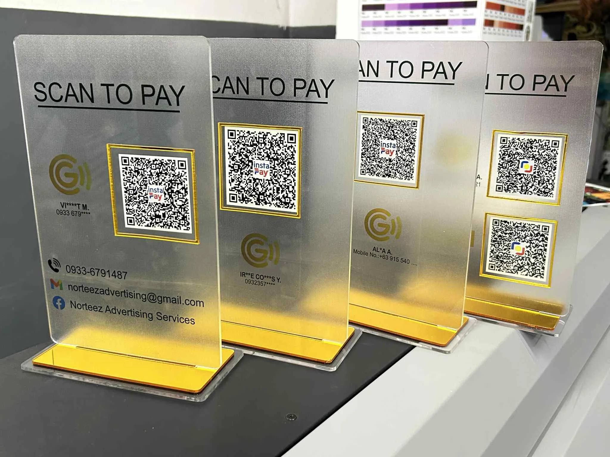 Custom QR plaque Cebu
